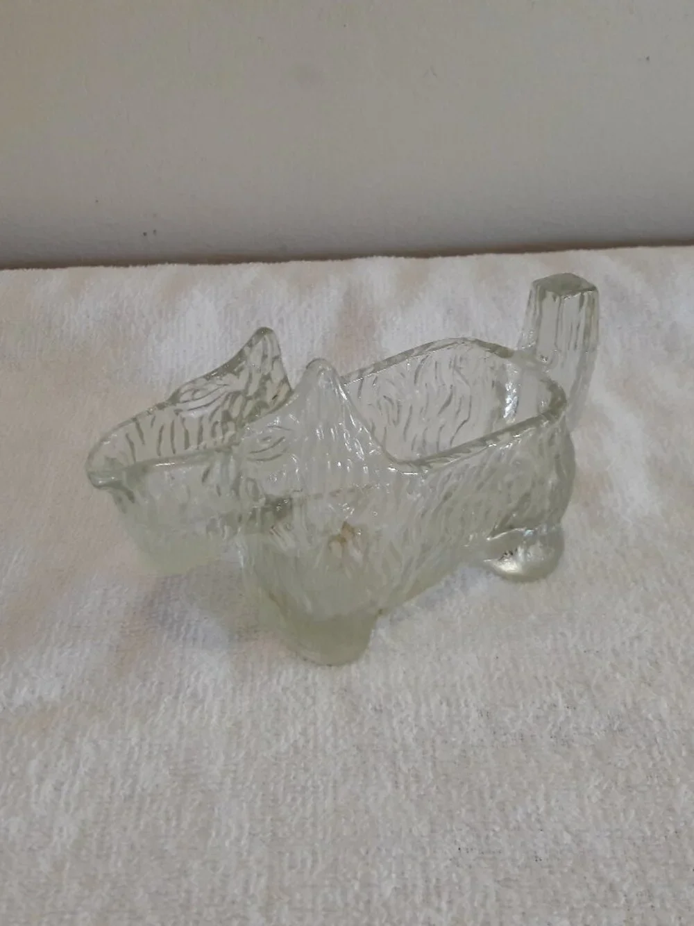 Vintage Scottie Dog Creamer Sugar Bowl 1930's LE Smith